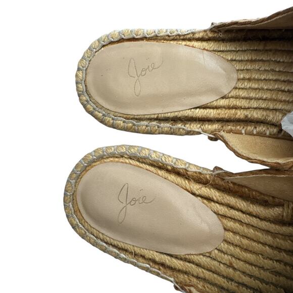 Joie Tan Suede Slide On Tasseled Mules 39 - Picture 3 of 9